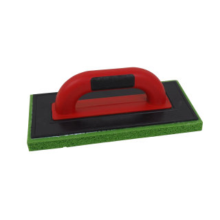 TOPTRADE hladítko s hrubou houbičkou, ABS, 250 × 130 × 18 mm