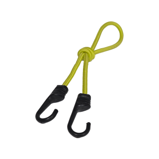 TOPTRADE upínací elastické lano (gumicuk) s plastovými háky 8 mm, 80–150 cm, 20 kg