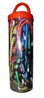 TOPTRADE Sada upínacích gumolan – 12 ks (Ø6–10 mm, 30–100 cm)