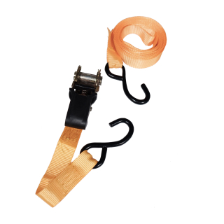 TOPTRADE upínací pásy s ráčnou a háky – sada 4 ks, 25 mm × 4,6 m, do 700 kg