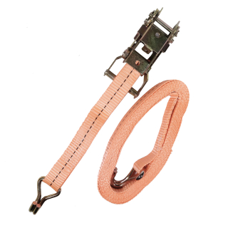TOPTRADE upínací pás s ráčnou a háky 27 mm × 5 m, do 1500 kg