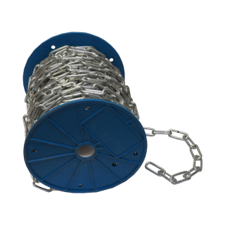 TOPTRADE článkový řetěz 6 mm, dlouhé oko, 30 m