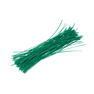 TOPTRADE vázací drátky poplastované, zelené 0,4 × 300 mm (100 ks)