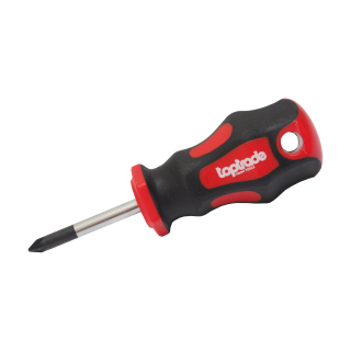 TOPTRADE šroubovák PZ1, krátký, magnetický, S2, 38 mm