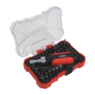 TOPTRADE ráčnový šroubovák – sada 29 ks