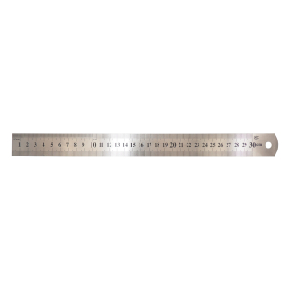 TOPTRADE nerezové planžetové měřítko 300 mm, tl. 0,7 mm