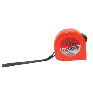 TOPTRADE svinovací metr 7,5 m × 25 mm, jednobrzdový (hobby)