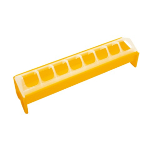 TOPTRADE plastové žlabové krmítko, zasouvací 300 mm (pro kuřata, kachňata, housata)