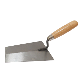 Zednická lžíce TOPTRADE 160 × 130 mm, černá – standard