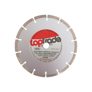 TOPTRADE diamantový kotouč segmentový 230 × 22,2 × 7 mm – Standard