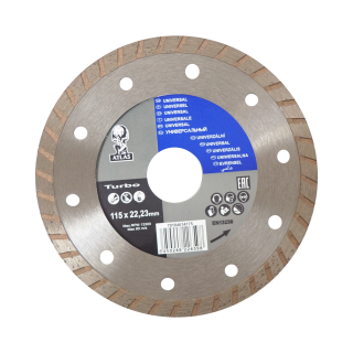Diamantový kotouč Atlas Turbo 115 × 22,23 × 2,6 mm