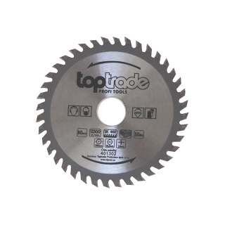 TOPTRADE pilový kotouč na dřevo 115 × 1,8 × 22,2 mm, 40 zubů (SK) – 401302