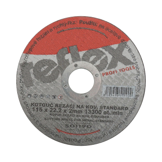 TOPTRADE kotouč řezný na kov 115 × 22,2 × 2 mm
