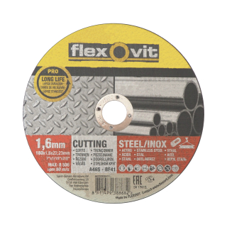 Řezný kotouč Flexovit na kov a nerez 180 × 1,6 × 22,23 mm (profi)