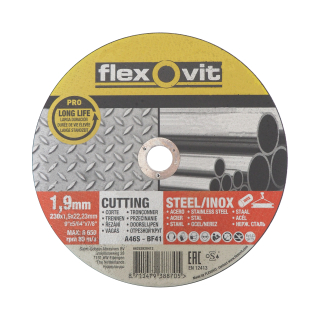 Flexovit řezný kotouč na kov a nerez 230×22,23×1,9 mm – profi