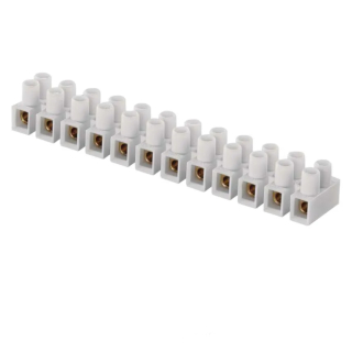 Svorkovnice bílá 12×6 mm², 450 V / 41 A