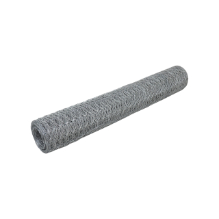 TOPTRADE králičí pletivo pozinkované, oka 13 mm, drát 0,7 mm, 50 cm × 25 m