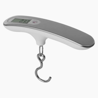 Závěsná digitální váha PT-506, stříbrná, 50 kg