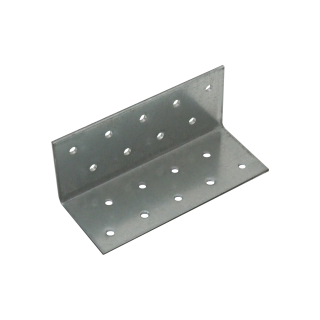 TOPTRADE spojovací úhelník 90° 40×40×150×2 mm – bez prolisu, pozink