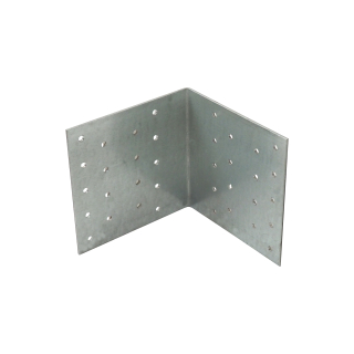TOPTRADE spojovací úhelník 90° 100×100×100×2 mm, bez prolisu, pozink