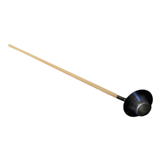 TOPTRADE naběračka ocelová Ø 235 mm, s násadou 160 cm