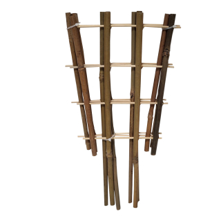 TOPTRADE bambusová mřížka na rostliny 45 × 23 cm – sada 3 ks