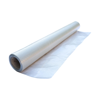 TOPTRADE stavební fólie LDPE 180 µm, polorukáv 1×50 m (po rozložení 2 m), 16,5 kg