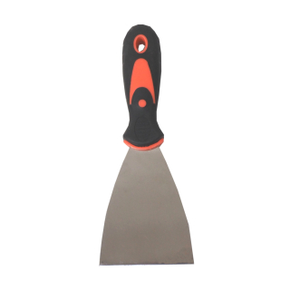 TOPTRADE nerezová špachtle 75 mm s ergonomickou gumovou rukojetí