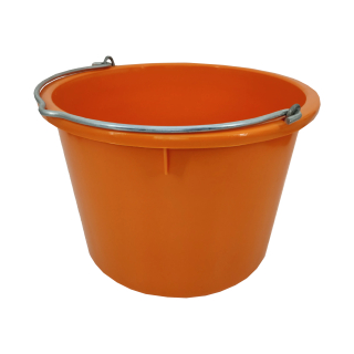 TOPTRADE vědro plastové extra pevné 20 l, oranžové