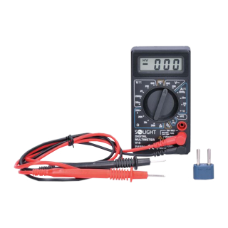 Digitální multimetr DC/AC 200 mV–600 V, 10 A – test diody, bzučák