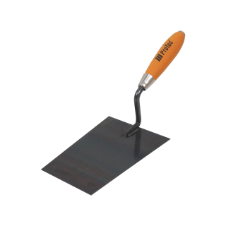 ProTec zednická lžíce, ocelová, černá, 180 × 130 mm – Profi