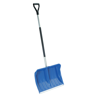 TOPTRADE Radhošť hrablo na sníh 51 cm – hliníková násada, rukojeť Y, výška 144 cm