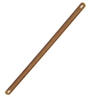 TOPTRADE pilový list 300 mm na kov – oboustranný (náhradní, hobby)