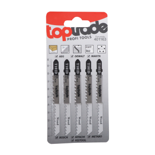 TOPTRADE pilové listy T101D 100 mm – dřevo, 5 ks