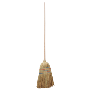 Metla čiroková 5× prošitá, dřevěná násada 95 cm – TOPTRADE