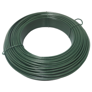 TOPTRADE napínací drát poplastovaný – zelený Ø 3,4 mm, 78 m