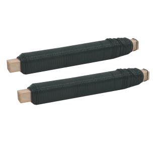 Vázací drát poplastovaný zelený Ø 0,65/0,55 mm, 100 g – sada 2 ks