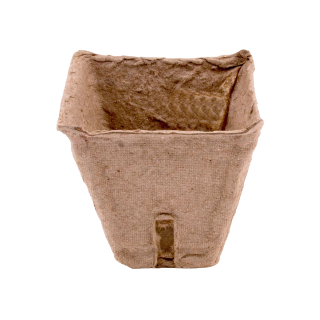 TOPTRADE papírové sadbovače 6×6×5,5 cm, hranaté – 20 ks