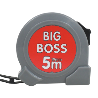 TOPTRADE svinovací metr BIG BOSS, jednobrzdový, 19 mm × 5 m