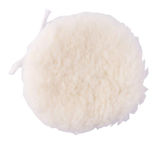 TOPTRADE lešticí disk Ø 125 mm, suchý zip, umělé vlákno