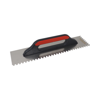 TOPTRADE hladítko nerezové, PROFESSIONAL, zub 8 mm, 500 x 130 mm