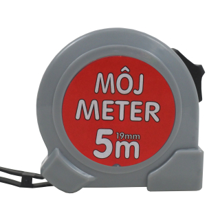 TOPTRADE metr svinovací, „MOJ METER“, jednobrzdový, 19 mm x 5 m