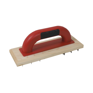 TOPTRADE škrabák malý, dřevěný, na ytong, PROFESSIONAL, 260 x 90 mm