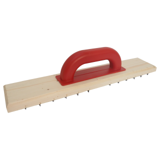 TOPTRADE škrabák velký, dřevěný, na ytong, 450 x 90 mm, profi