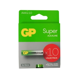 GP Super Alkaline AAA (LR03) baterie, 10 ks, 1,5 V