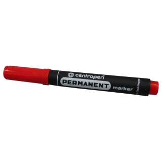CENTROPEN 8566/1 permanentní značkovač červený, 2,5 mm, 10 ks