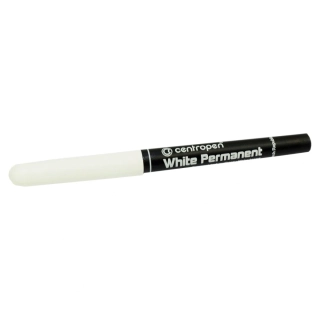 CENTROPEN 2686/1 permanentní značkovač, bílý, 1,2 mm – sada 10 ks