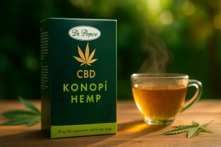 Konopný čaj s CBD 4%, 30 g Dr. Popov