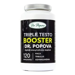 Bylinné kapsle SPORT Triple Testo BOOSTER, 120 kapslí Dr. Popov