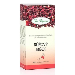 Růžový ibišek – bylinný čaj 50 g (20 sáčků)